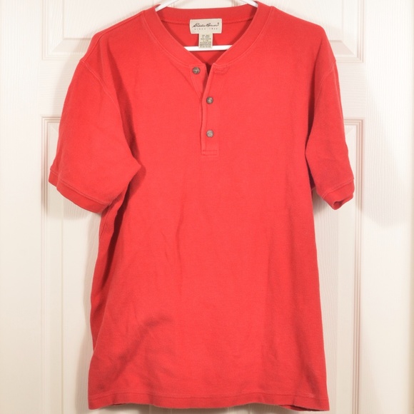 Eddie Bauer L Cotton Henley - Picture 1 of 4